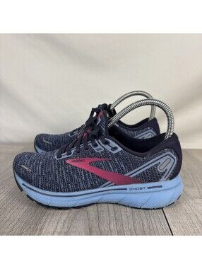 Brooks Ghost 14 Navy Blue Pink Light Blue Women's Size 6.5